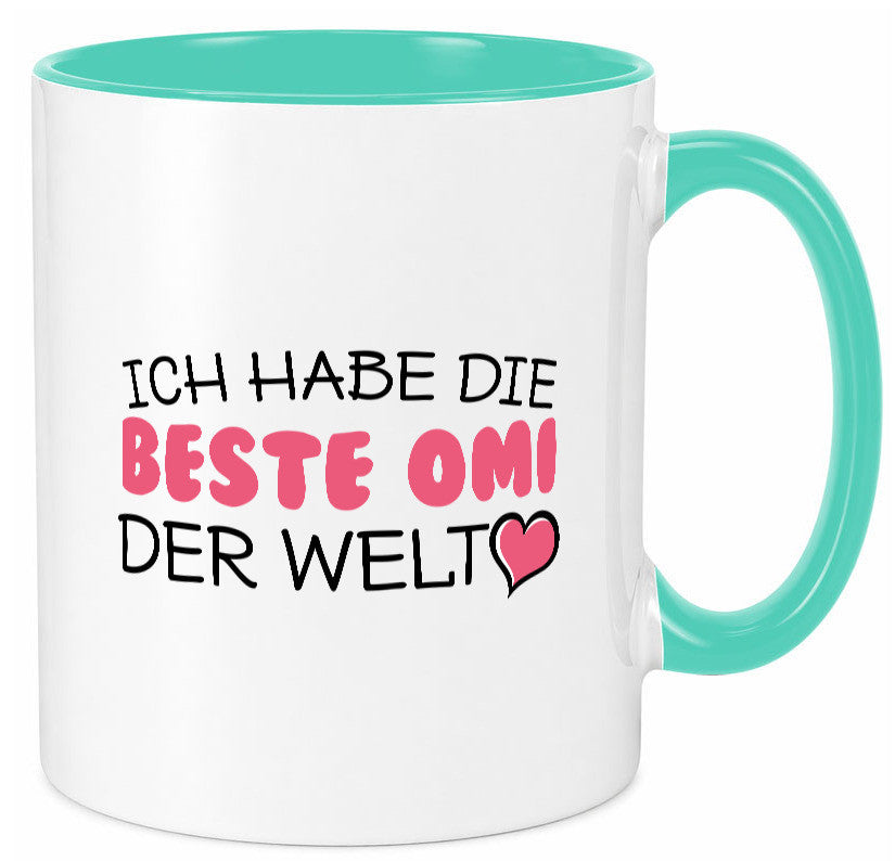 Beste Omi der Welt | Oma Tasse Geburtstag Muttertag lustig Familie Geschenkidee