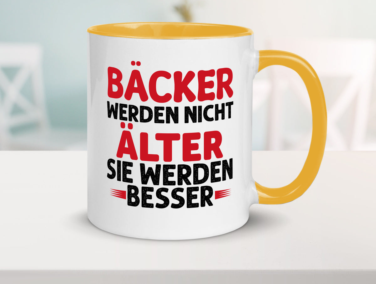 Bäcker werden nicht älter Sie besser lustig Humor Geschenkidee Geschenk Tasse