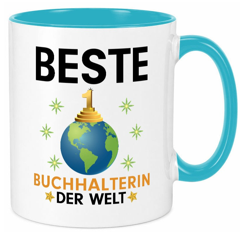 Welt Beste Buchhalterin | Buchhaltung Humor Geschenk Geschenkidee lustiger Tasse