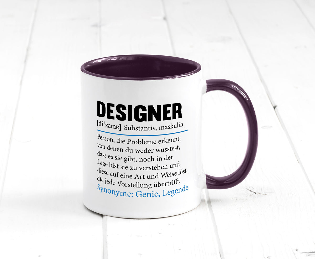 Designer Beruf | Gestalter Medien Schmuck Mode Geschenk Arbeit Kollegen Büro Tasse
