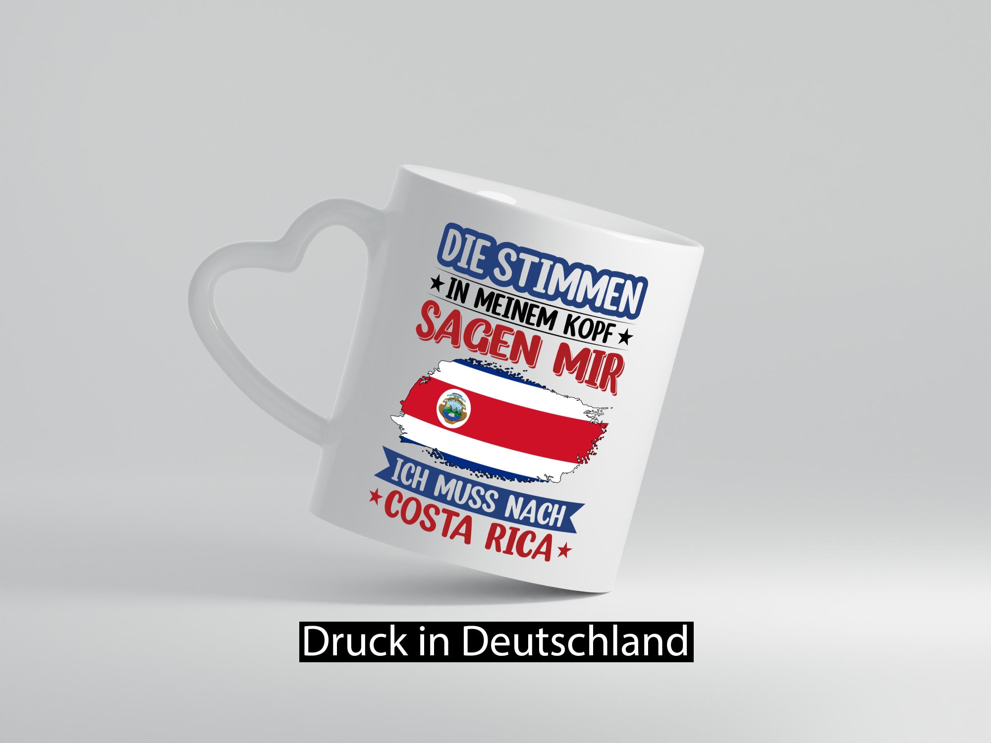 Costa Rica | Urlaub Stimmen in meinem Kopf Traumland Humor Geschenkidee Tasse