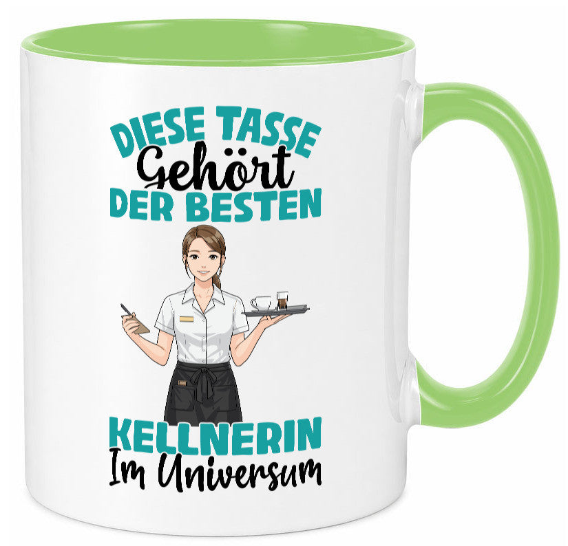 Im Universum: Kellnerin | Beruf kellnern Bedienung Geschenkidee Arbeit Kollegen