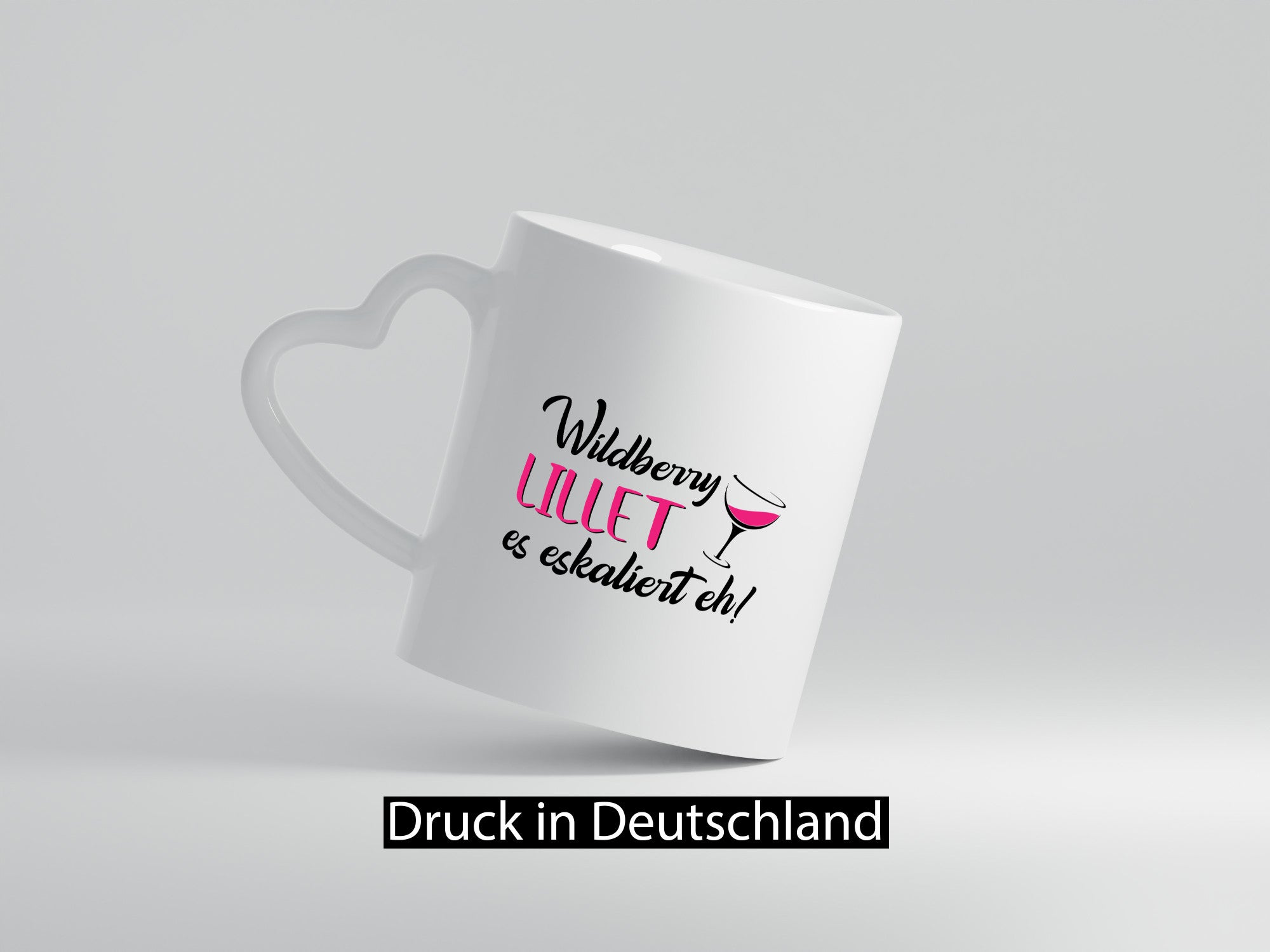 Wildberry Lillet, es eskaliert eh! | Glas Geschenk Humor Geschenkidee lustige