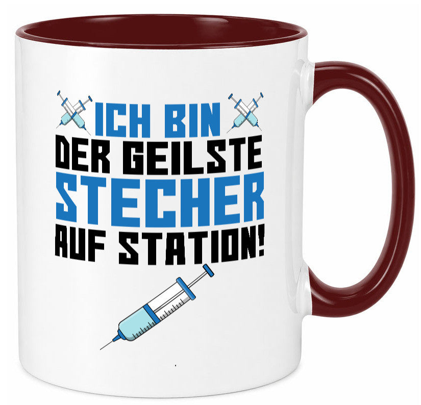 Ich bin der geilste Stecher | Pfleger Arzt Spritze lustig Humor Geschenkidee