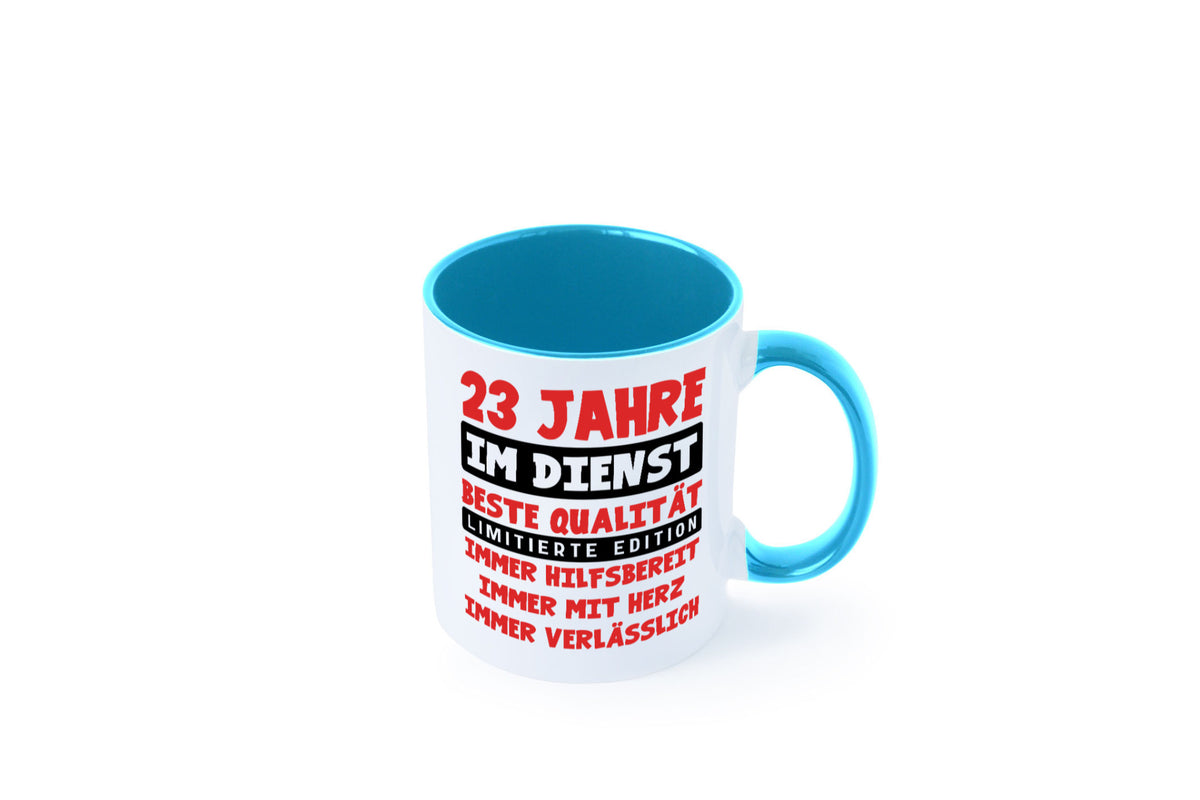 23 Jahre im Dienst | Jubiläum Arbeit v9 Humor Kollegen Büro Geschenkidee Tasse