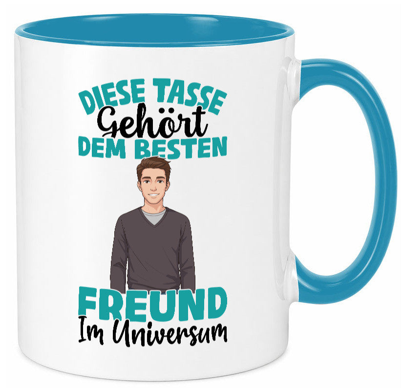 Im Universum: Freund | Beziehung Partner Liebe Geschenk Humor Geschenkidee Tasse