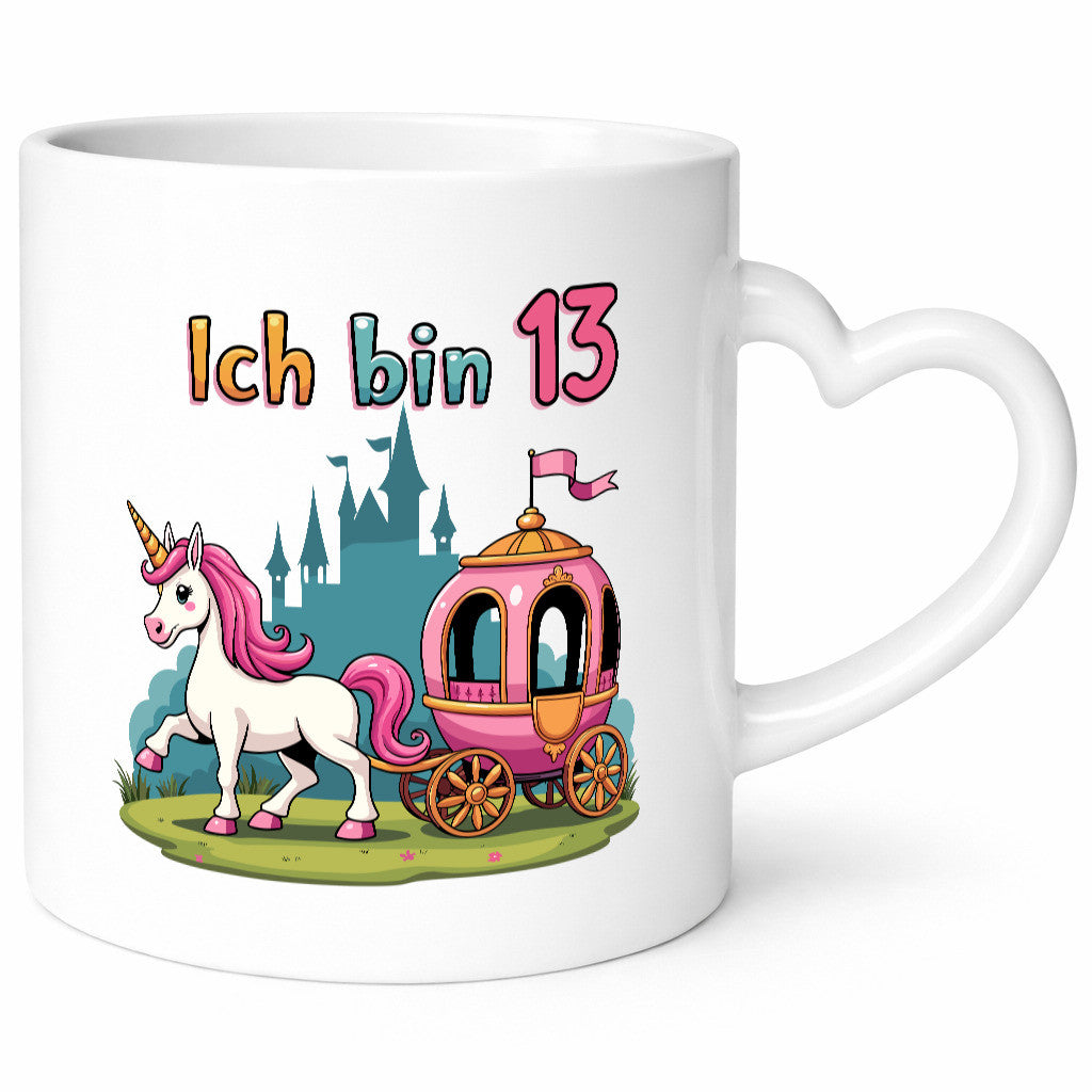 13. Geburtstag | Prinzessin in Kutsche Einhorn Geschenk Geschenkidee lustig