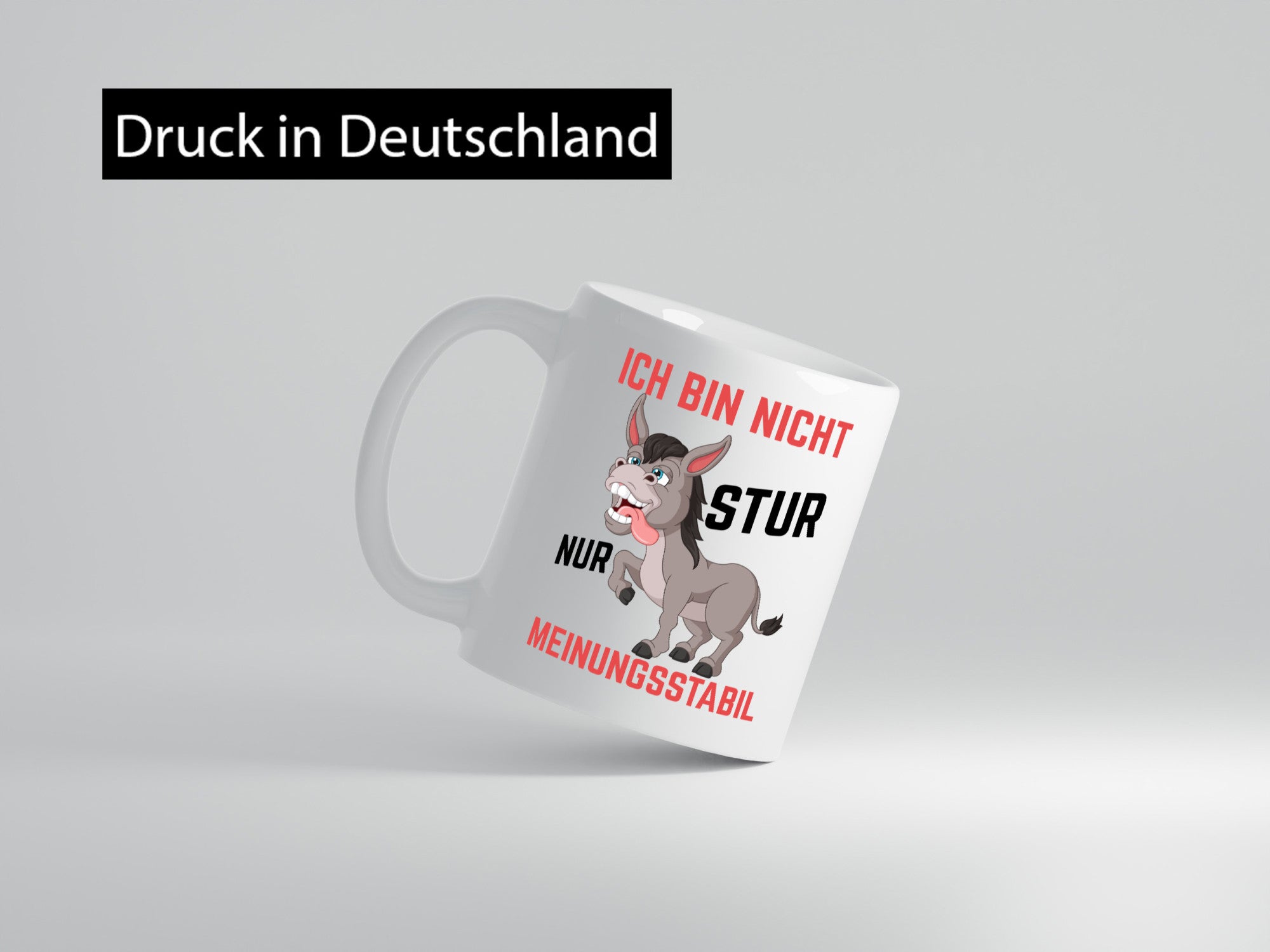 Ich bin nicht stur | Eigene Meinung Sturer Esel Comic Geschenk Humor