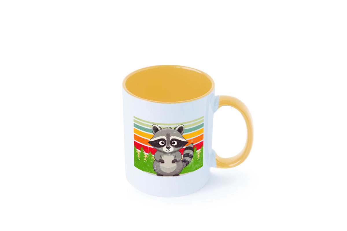 Waschbär | Vintage v2 lustiger Spruch Geschenk Humor Geschenkidee Tasse