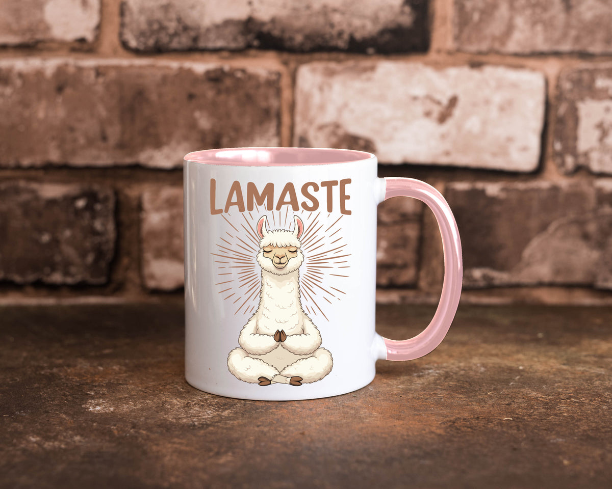 Lamaste | Lama Namaste lustiger Spruch Geschenk Humor Geschenkidee Tasse