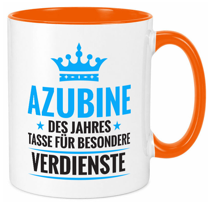 Besonderer Verdienst: Azubine | Ausbildung Lehrling lustig Humor Geschenkidee