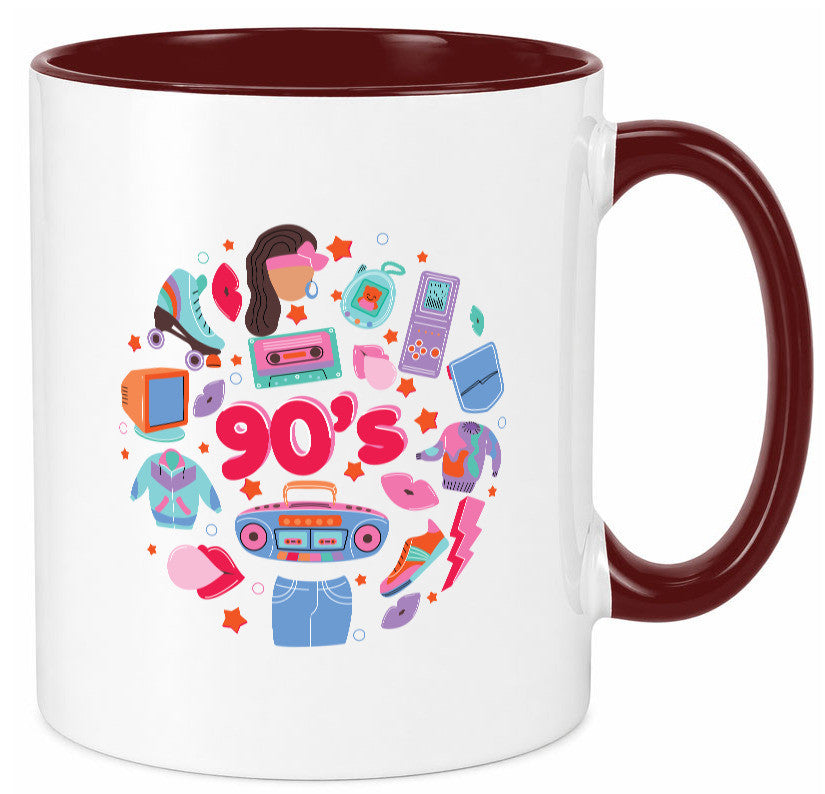 90er Jahre | Alte Zeit Nostalgie Humor Geschenkidee Tasse