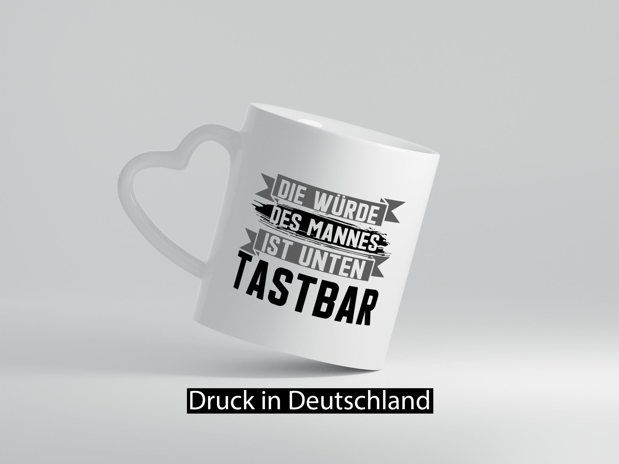 Die würde des Mannes ist unten Tastbar | Männer Geschenkidee Humor Tasse