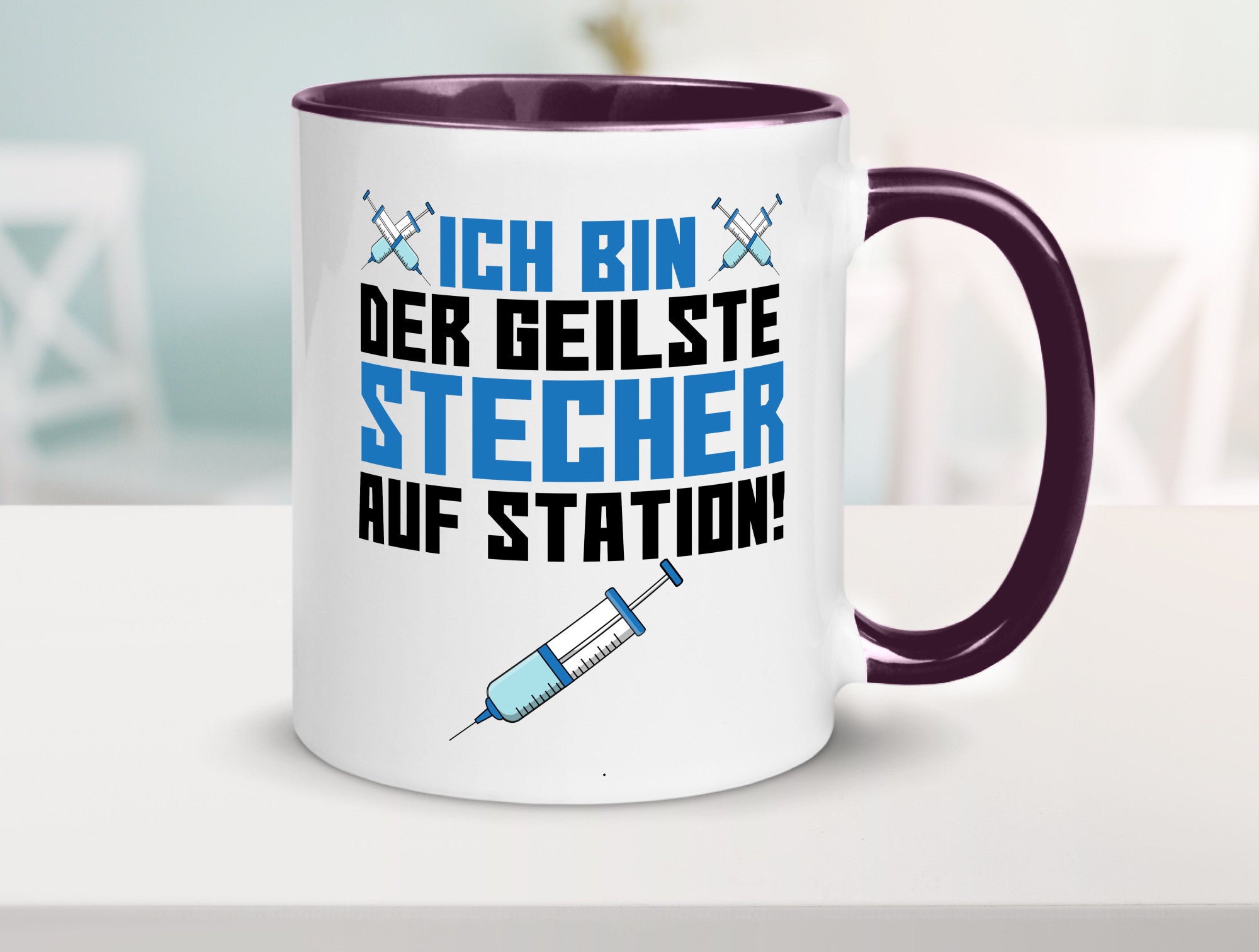 Ich bin der geilste Stecher | Pfleger Arzt Spritze lustig Humor Geschenkidee