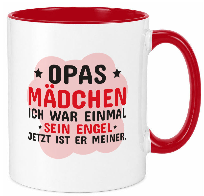 Opas Mädchen | Trauer Tasse Abschied Enkelin lustig Familie Geschenkidee