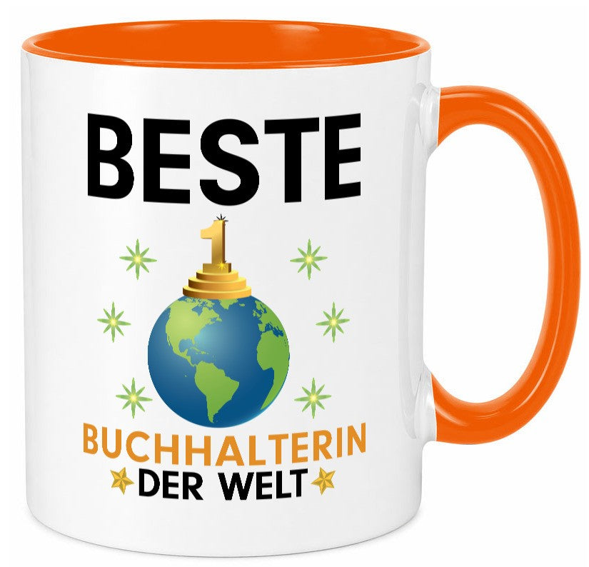 Welt Beste Buchhalterin | Buchhaltung Humor Geschenk Geschenkidee lustiger Tasse