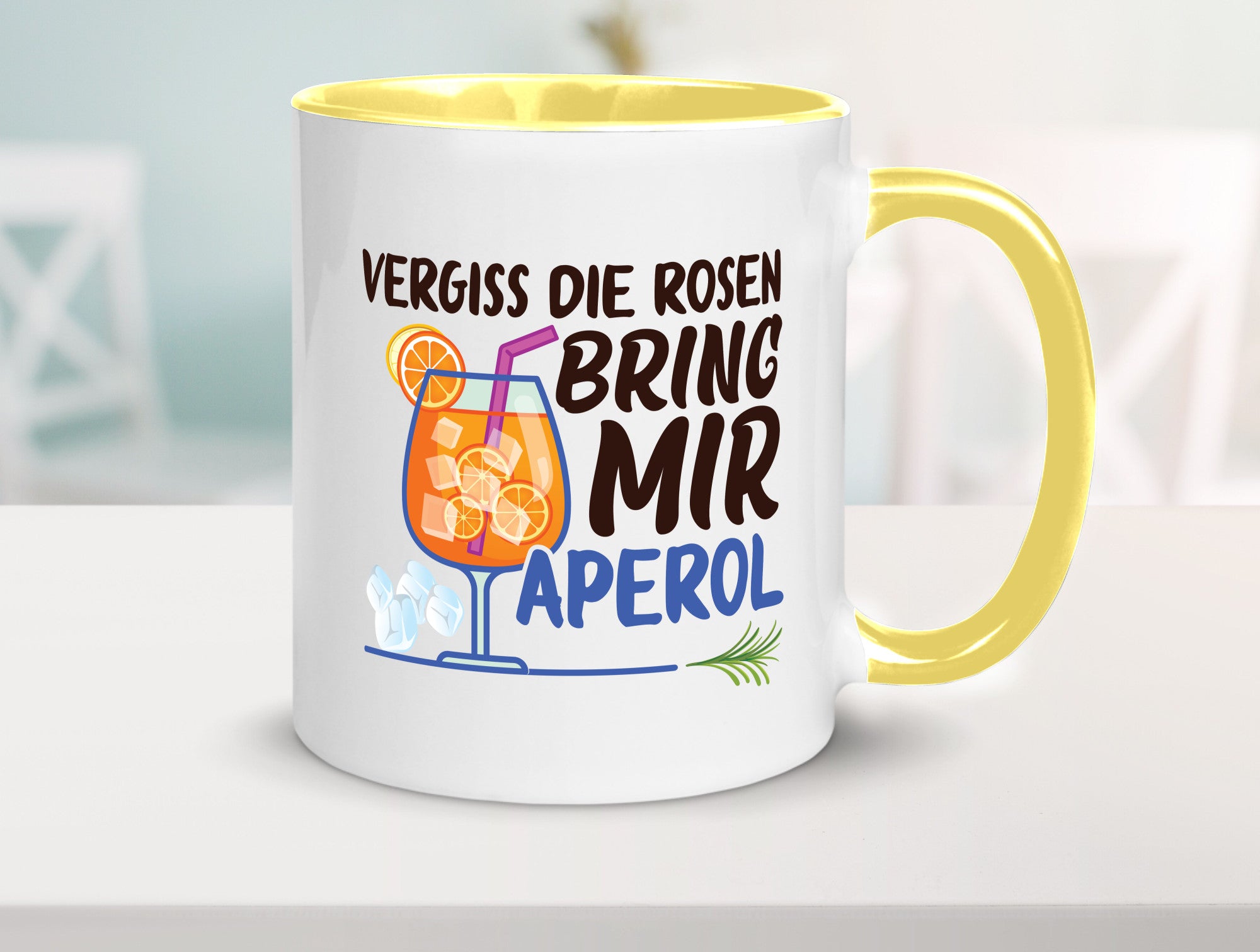 Bring mir Aperol | Rosen Paar Party Geschenkidee Humor Tasse