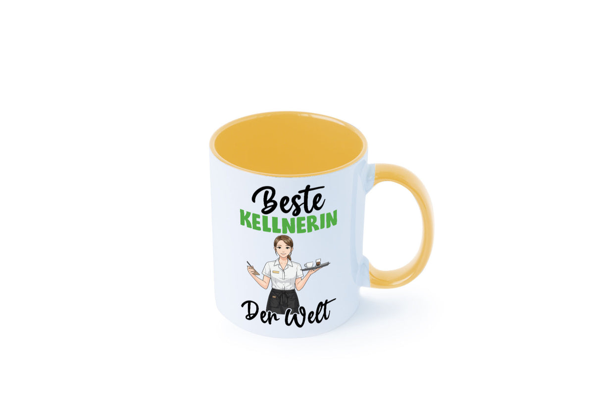 Beste Kellnerin | Beruf kellnern Bedienung v2 Humor Arbeit Kollegen Büro Tasse