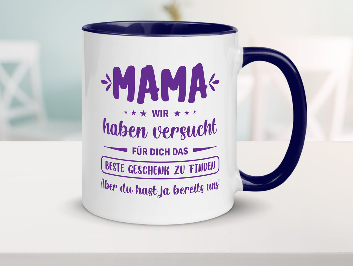 Perfekte geschenk | du hast ja bereits uns Muttertag lustiger Spruch Familie Tasse