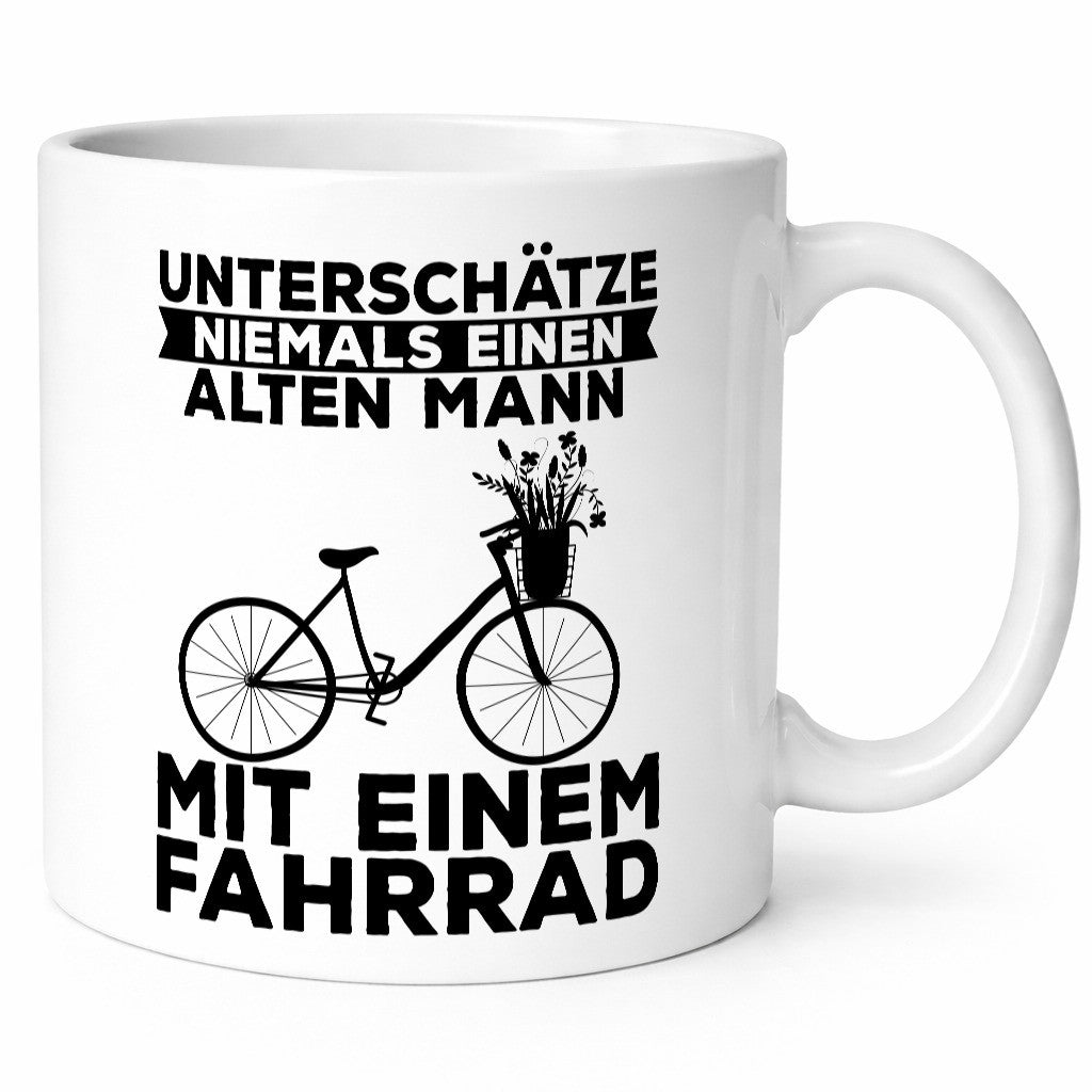 Unterschätze niemals einen Alten mann | Fahrad Fahren Geschenk Humor