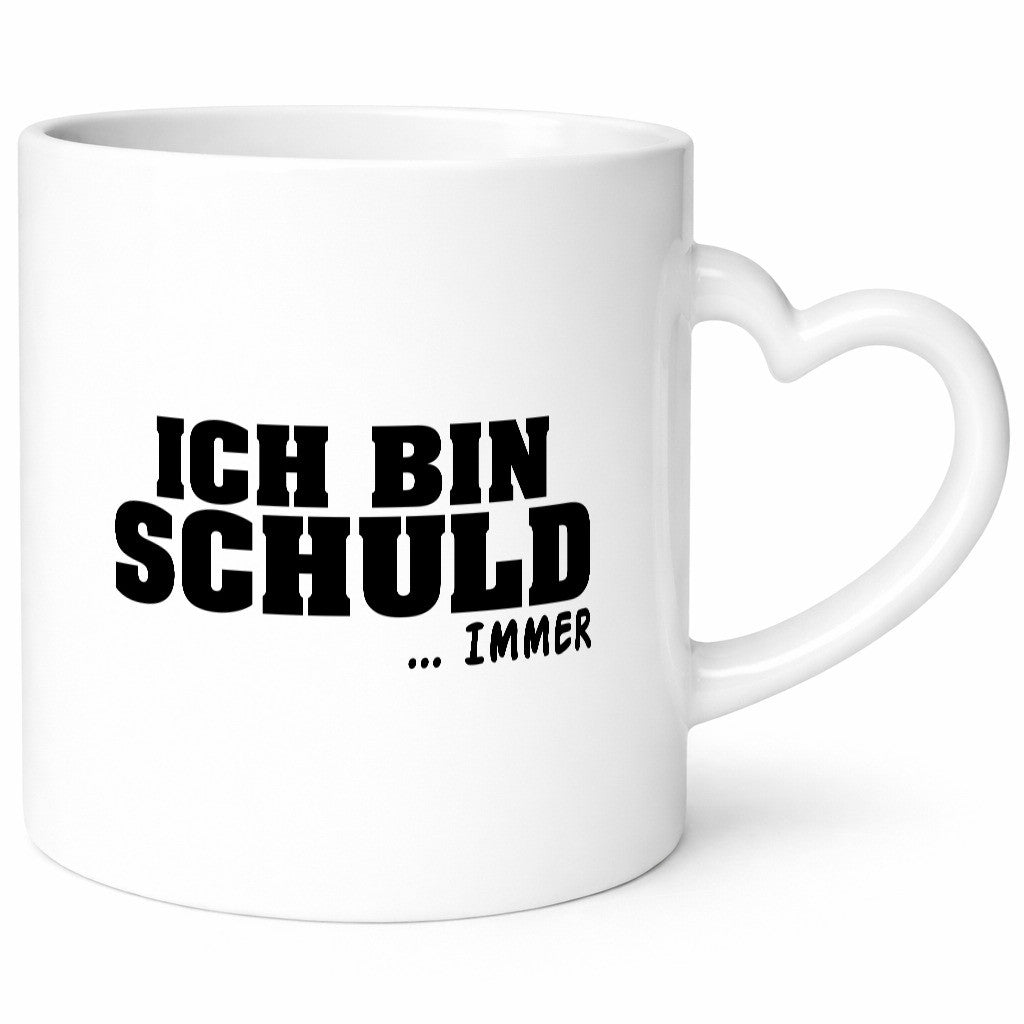 Ich bin Schuld | Schwarze Schaff lustig Humor Geschenkidee Geschenk Tasse