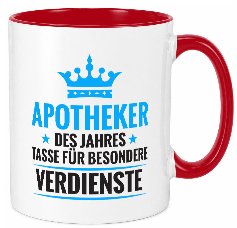 Besonderer Verdienst: Apotheker | Apotheke Pharmazie lustiger Spruch Geschenk