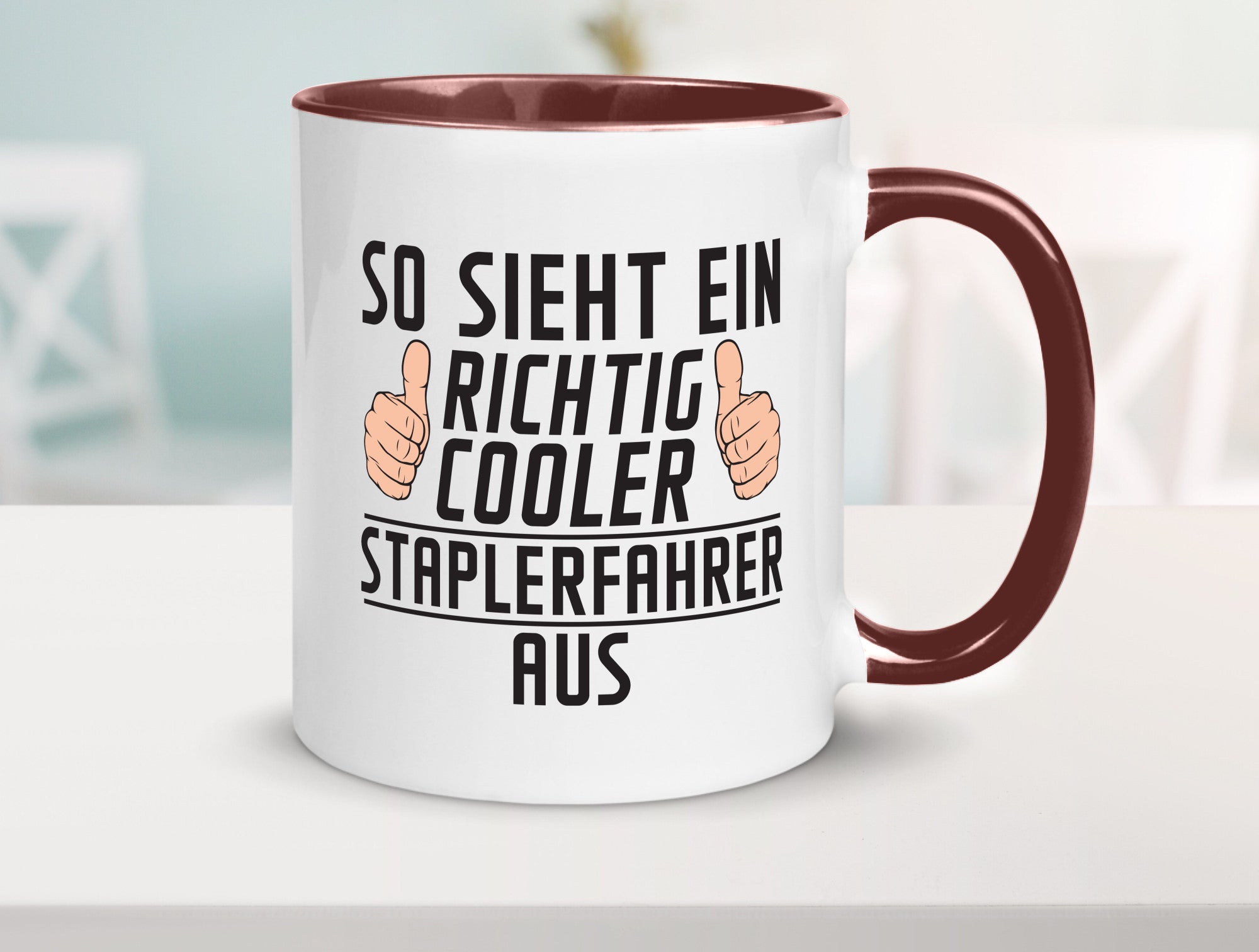 Richtig Cooler Staplerfahrer | Gabelstapler Fahrer Humor Geschenkidee Tasse
