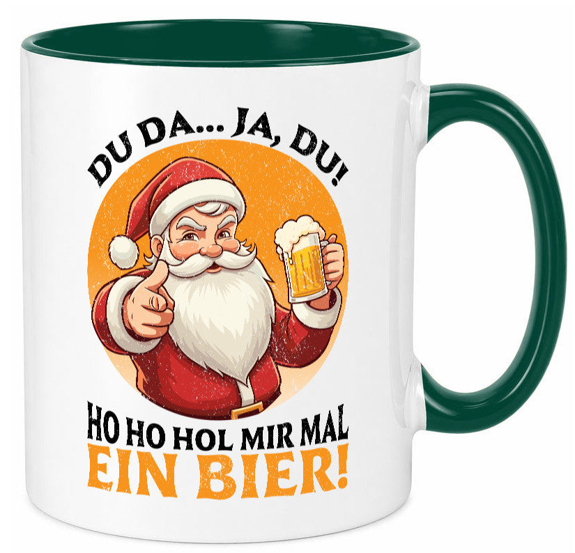 Hol mir mal ein Bier | Ugly Christmas Santa lustig Humor Geschenkidee Geschenk Tasse
