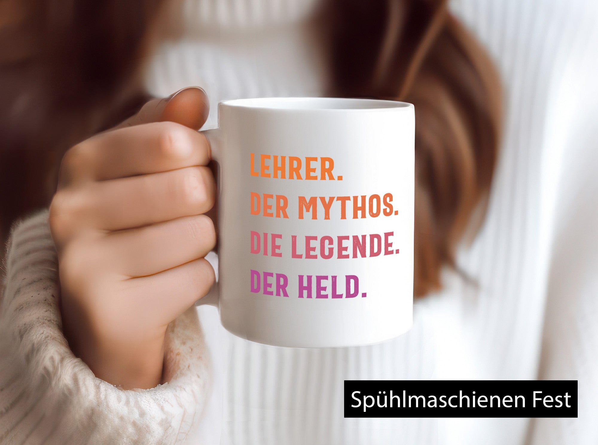 Lehrer, Mythos, Legende, Held Humor Geschenkidee Tasse