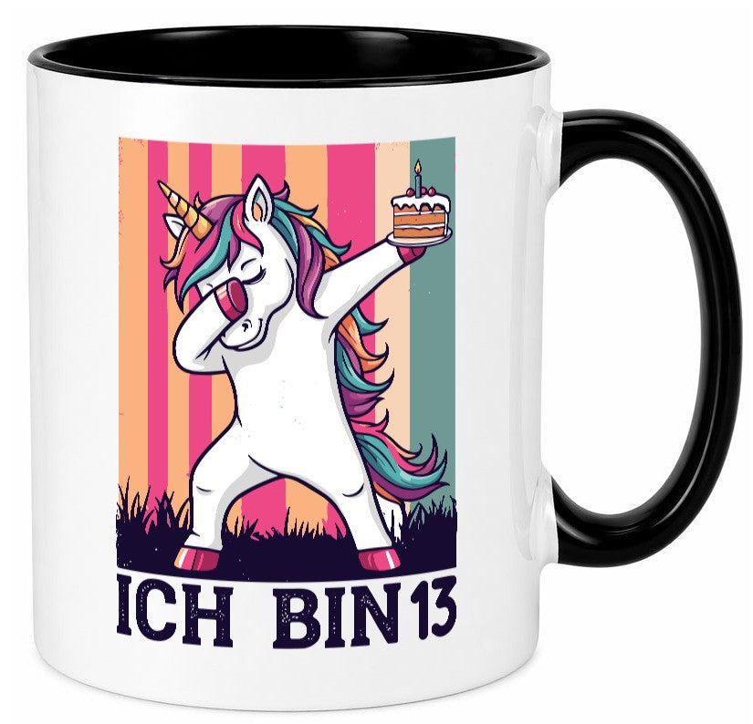 13 Geburtstag | Einhorn Damping Mädchen Geschenkidee Humor Tasse