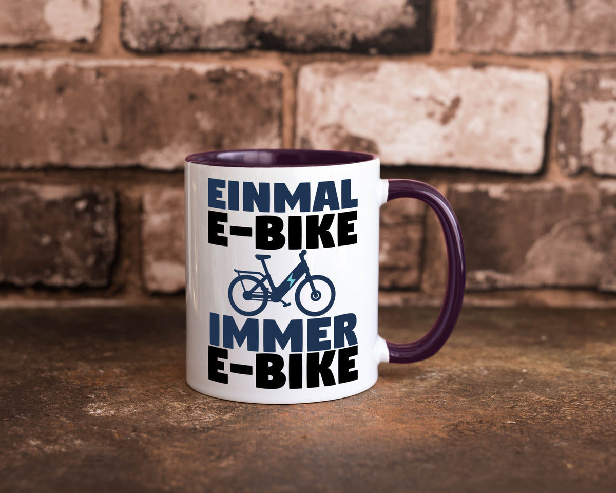E-Bike Fahrer | Radfahrer Tasse Fahrrad Elektrorad lustiger Spruch Geschenk