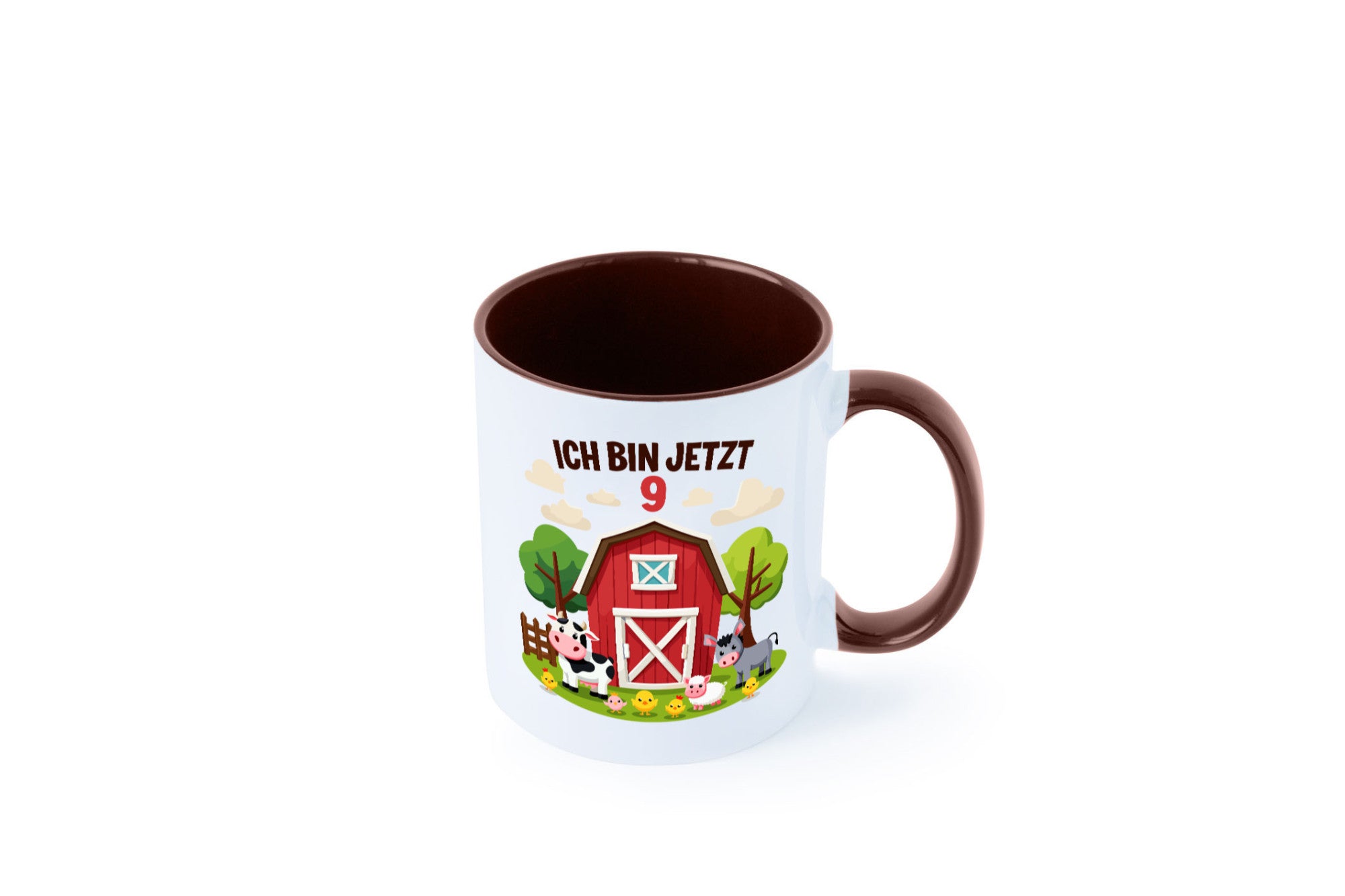9. Geburtstag | 8 Jahre Bauernhof und Tiere Humor Geschenkidee Tasse
