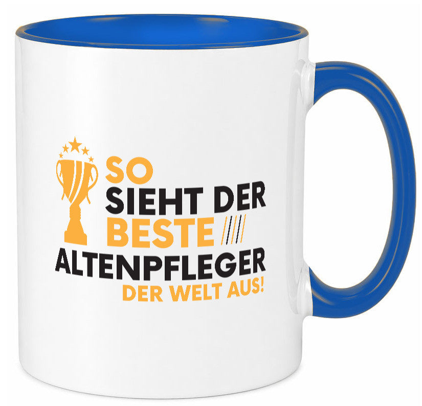 Der Weltbeste Altenpfleger | Pflegepersonal Altenheim lustig Humor Geschenkidee Tasse
