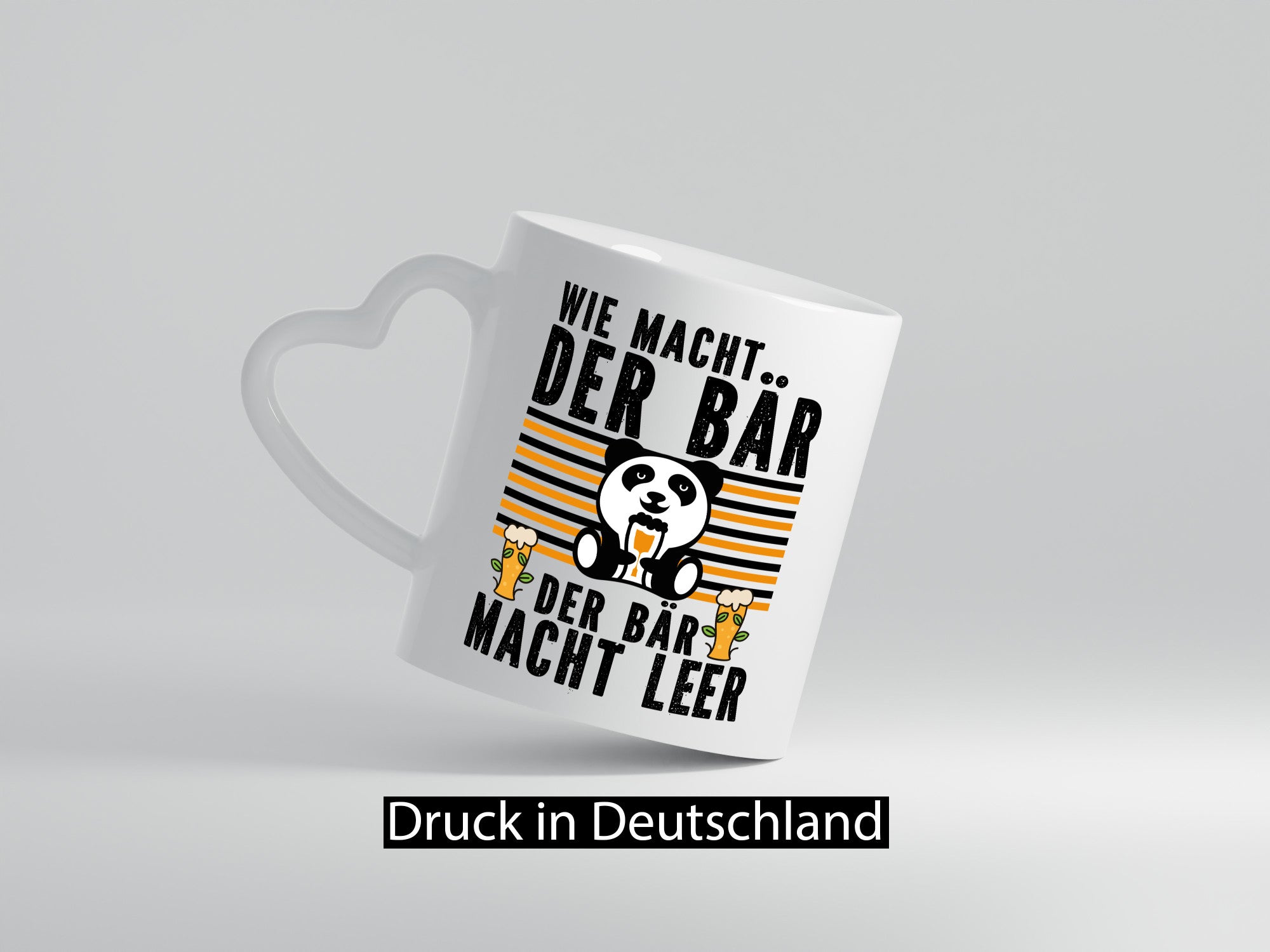 Wie macht der Bär | Bierliebhaber Festival Konzert Humor Geschenkidee Tasse