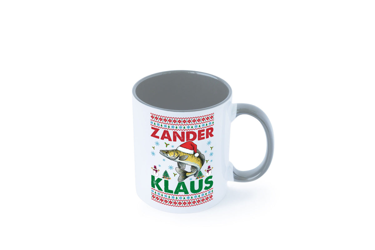 Zander Klaus | Ugly Christmas Angler Angeln v2 Geschenk Humor Geschenkidee Tasse