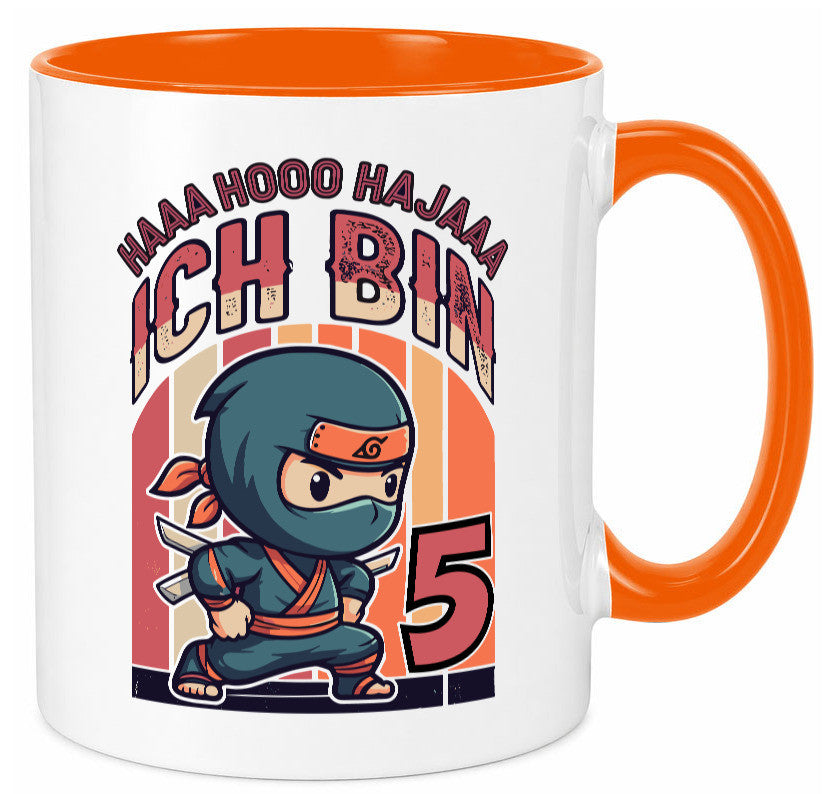 5. Geburtstag | Ninja Junge 5 Jahre Humor Geschenkidee Tasse