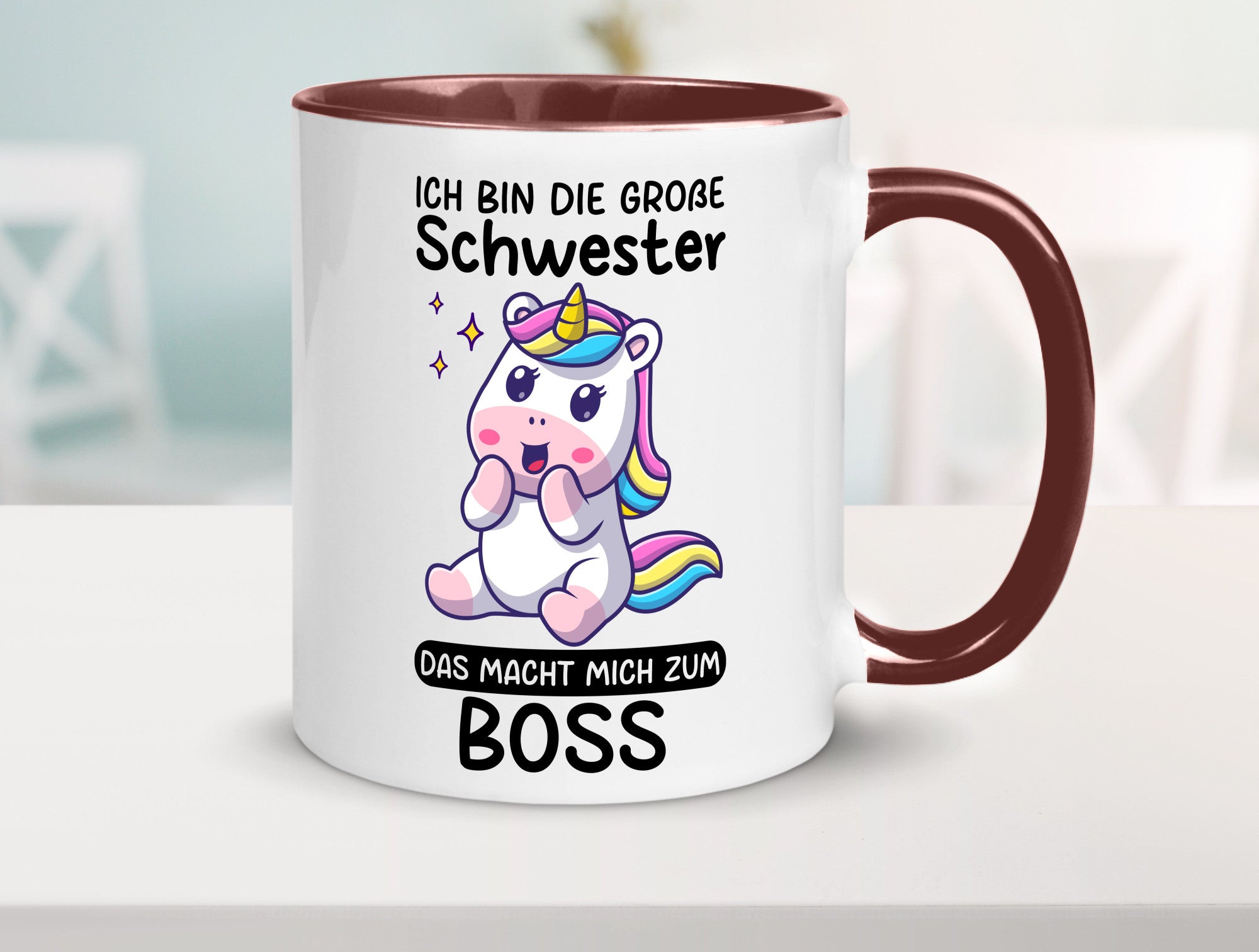 Große schwester macht mich zum Boss | Einhorn Geschwister lustiger Spruch