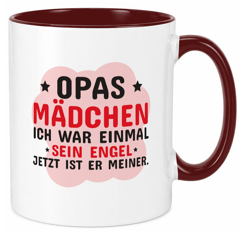 Opas Mädchen | Trauer Tasse Abschied Enkelin lustig Familie Geschenkidee