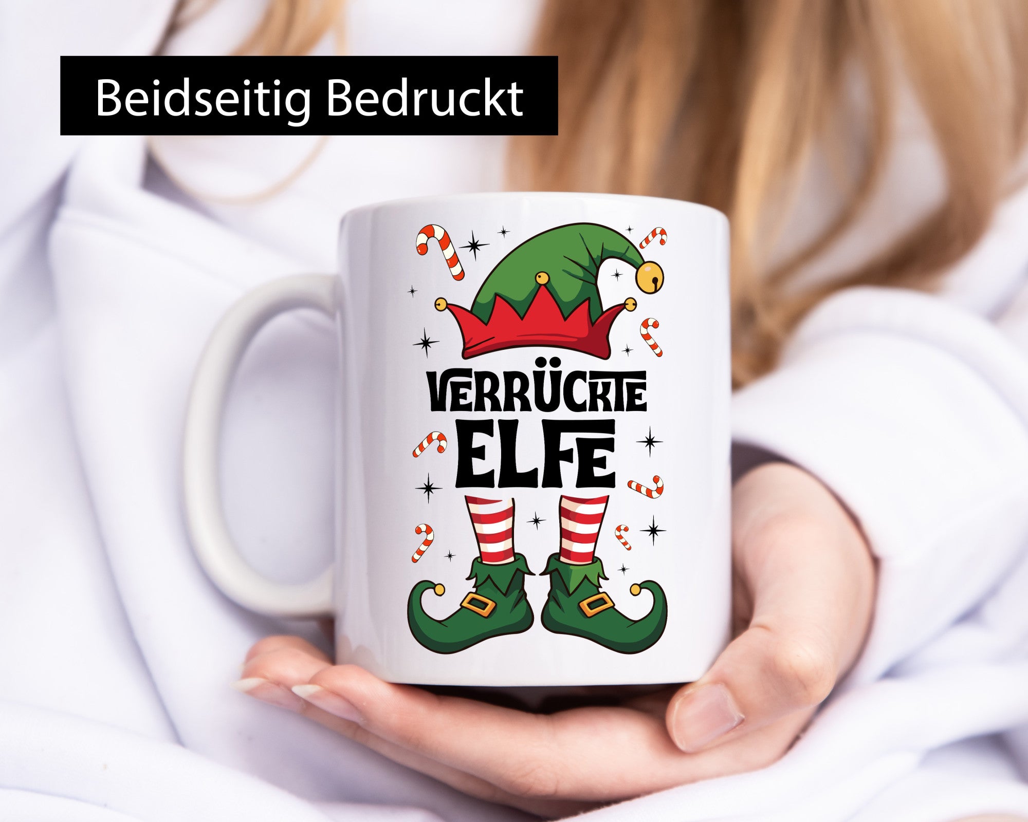Verrückte Elfe | Weihnachtself Weihnachten Geschenkidee Humor Tasse
