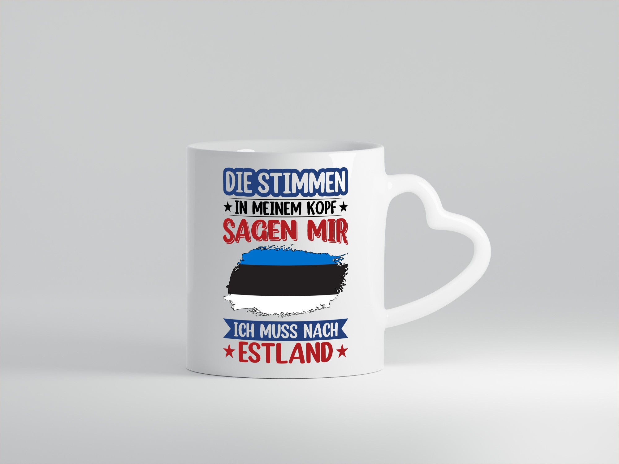 Estland | Urlaub Stimmen in meinem Kopf Traumland Geschenkidee Humor Tasse