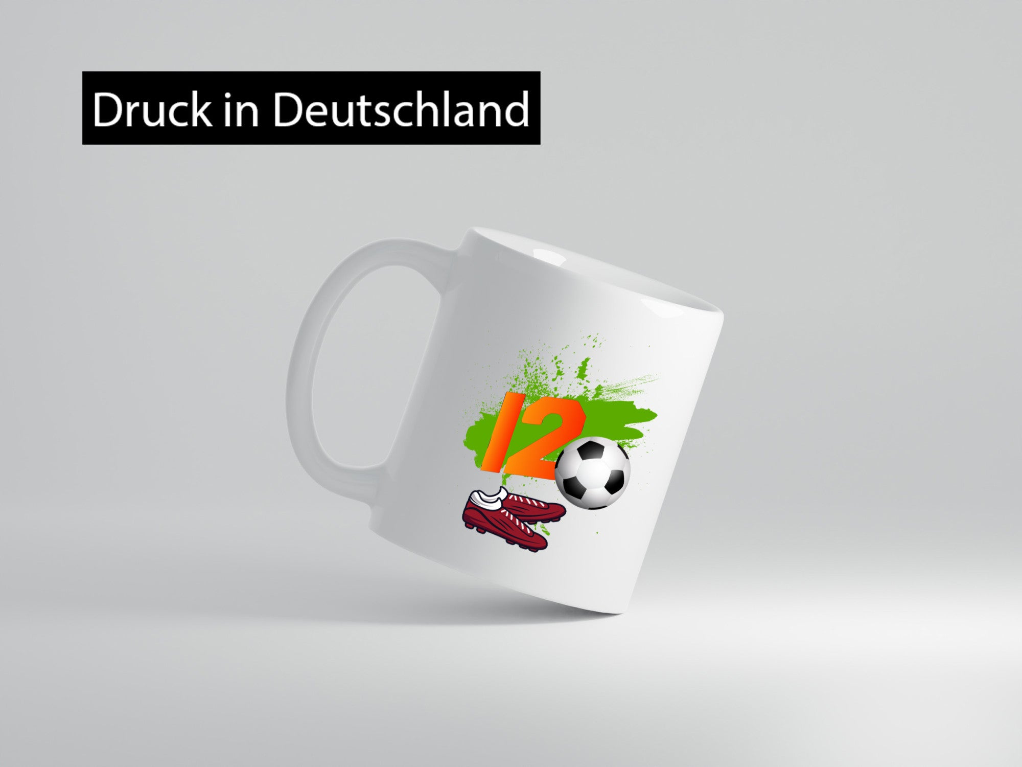 12. Geburtstag | Jungen Fußball Fußballspieler Humor Geschenkidee Tasse