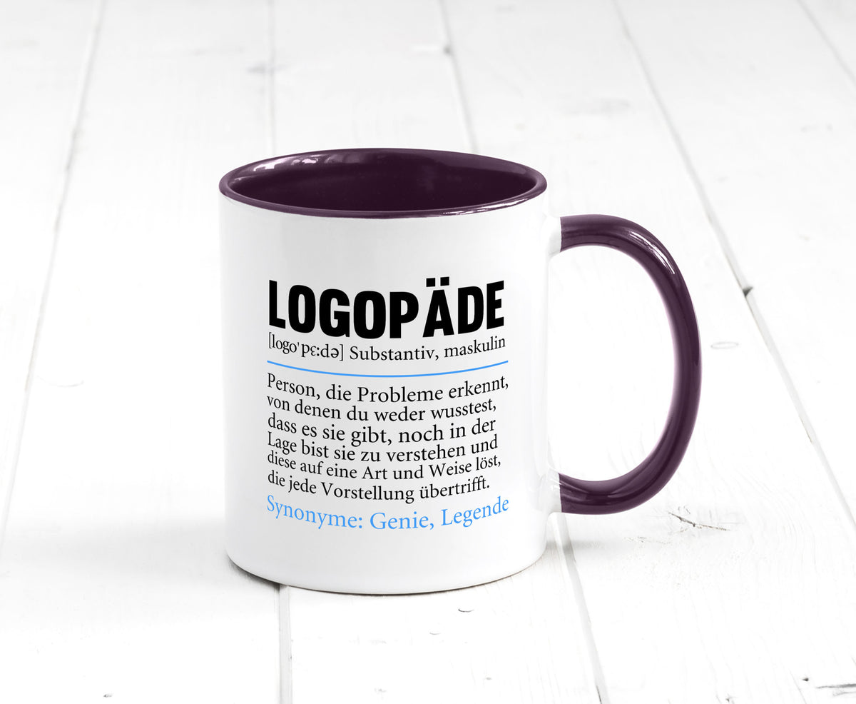 Logopäde | Spruch lustig Sprachtherapie Beruf lustiger Geschenk Arbeit Kollegen Tasse