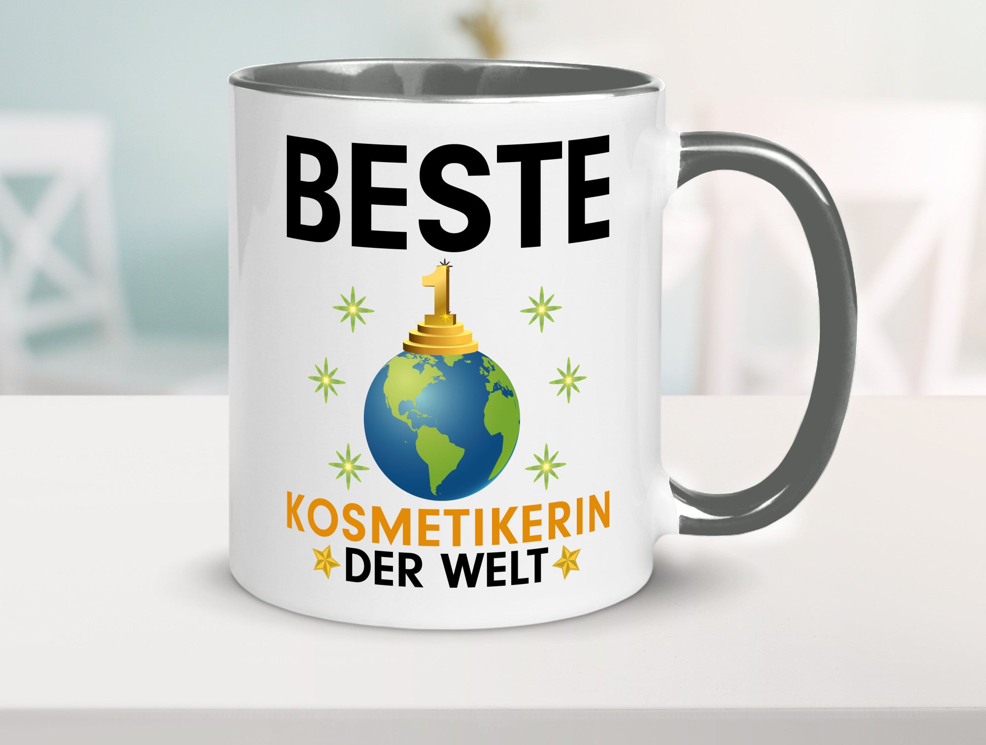 Welt Beste Kosmetikerin | Kosmetik Stylistin Visagistin Geschenkidee Humor Tasse