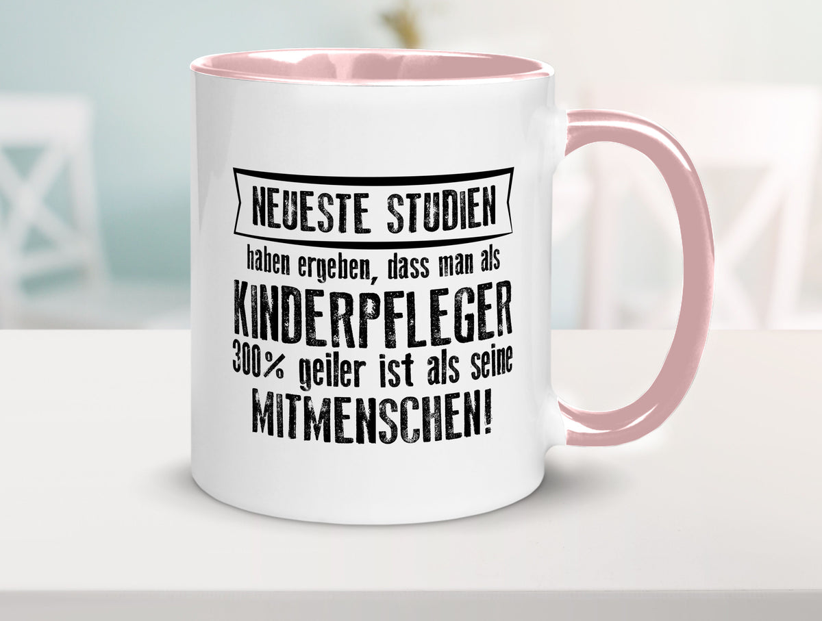 Neuste Studien: Kinderpfleger | Pfleger Kinder v2 lustiger Spruch Geschenk Tasse