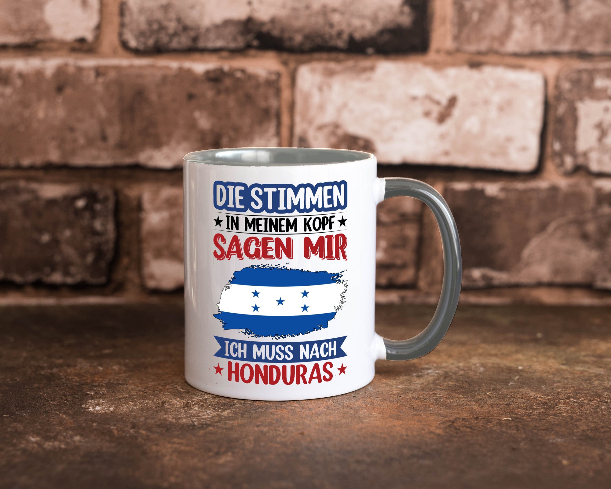 Honduras | Urlaub Stimmen in meinem Kopf Traumland Geschenkidee Humor Tasse