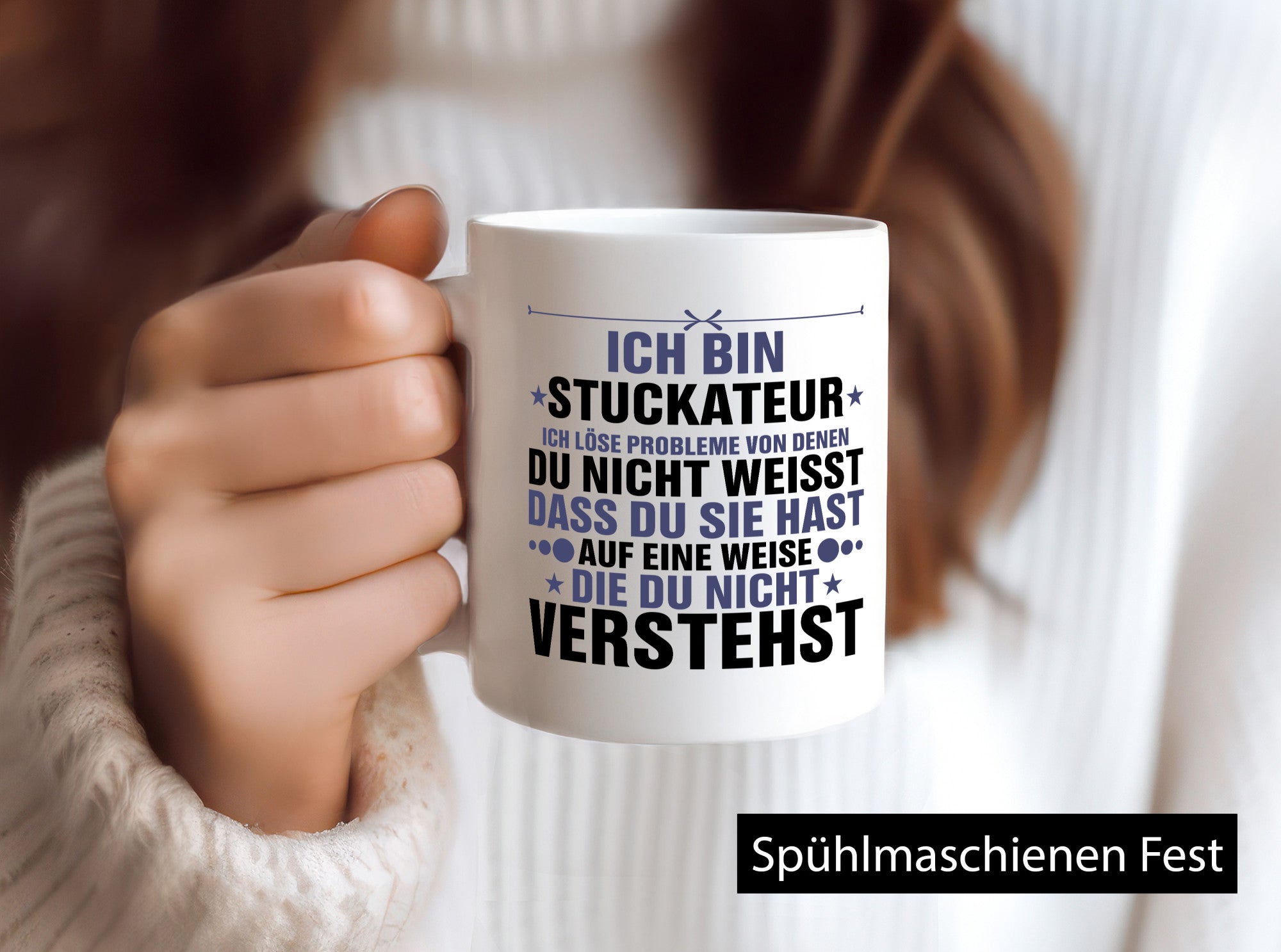 Löse Probleme: Stuckateur | Innenausbau Beruf Humor Arbeit Kollegen Büro