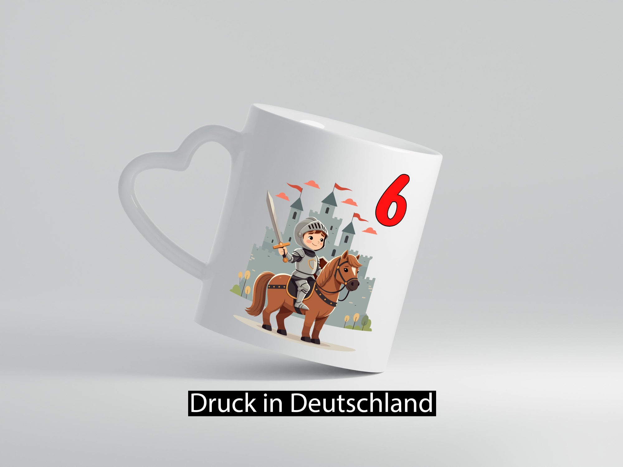 6. Geburtstag | 6 Jahre Ritter Junge Schloss Humor Geschenkidee Tasse