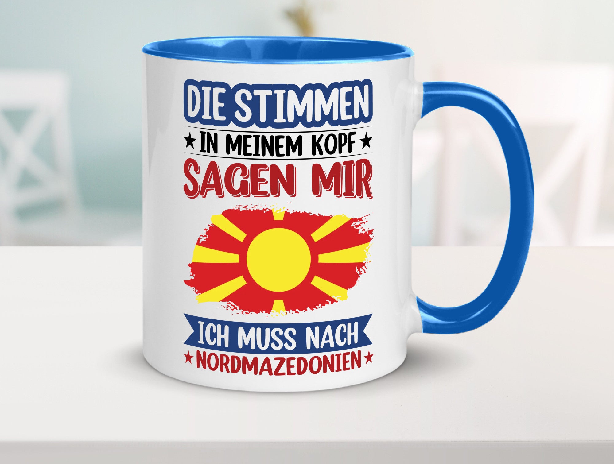 Nordmazedonien | Urlaub Stimmen in meinem Kopf Geschenk Humor Geschenkidee