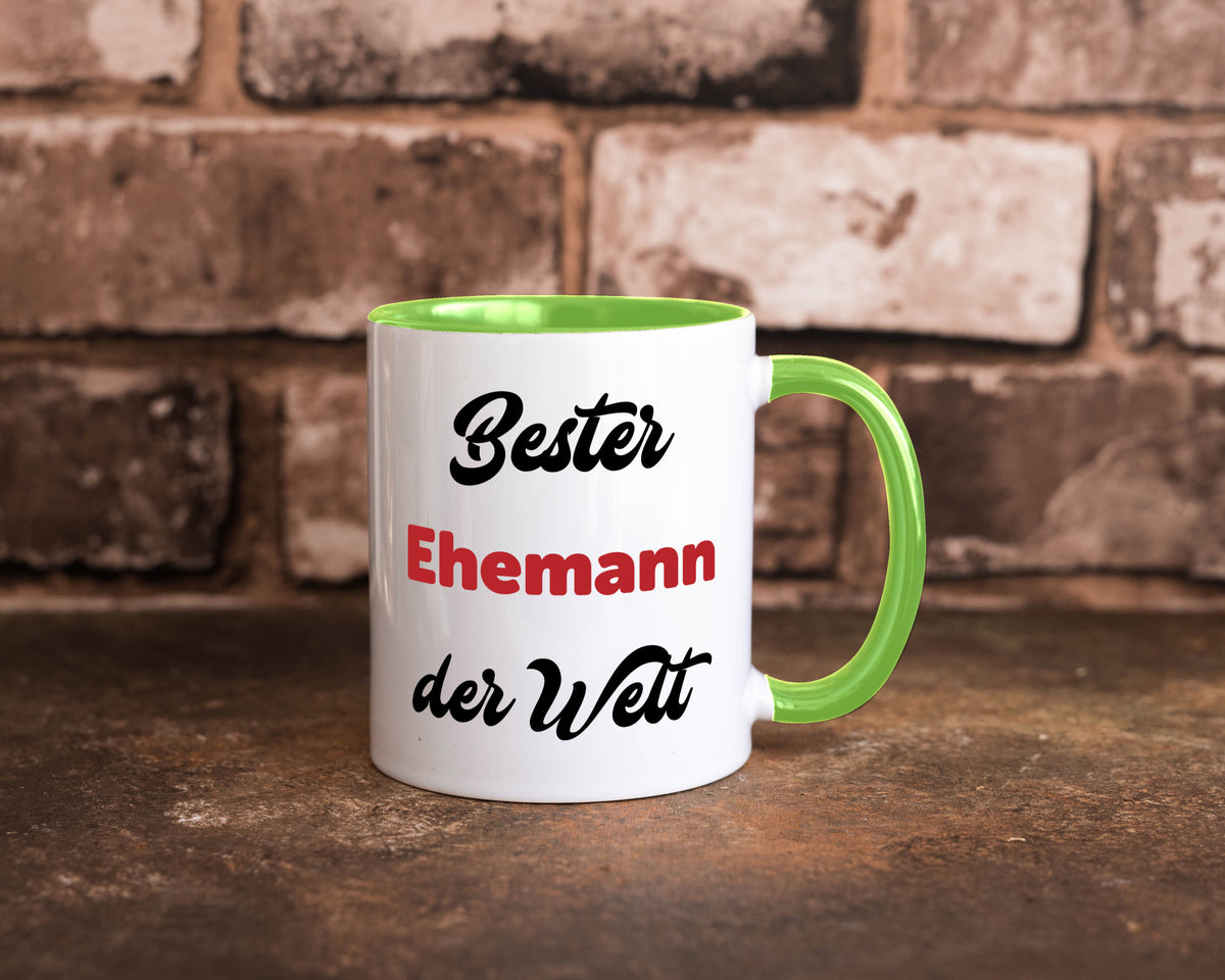 Bester Ehemann der Welt | Ehepaar Geschenkidee Humor Tasse