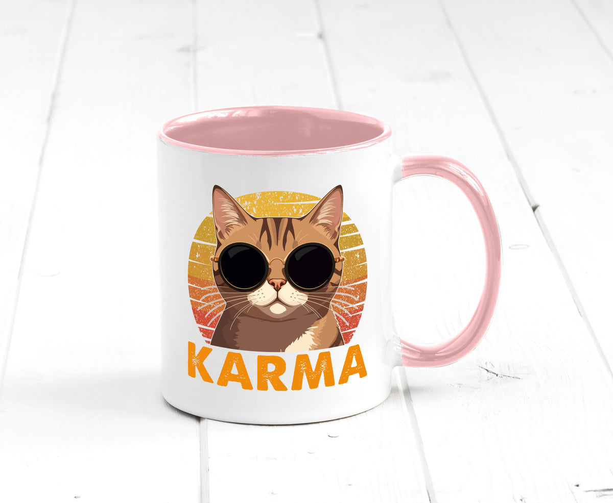 Vintage Katze | Karna Coole lustiger Spruch Geschenk Tierliebhaber Humor Tasse
